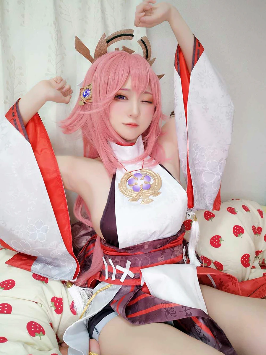 Yuki亭 – 八重神子 cosplay-第2张