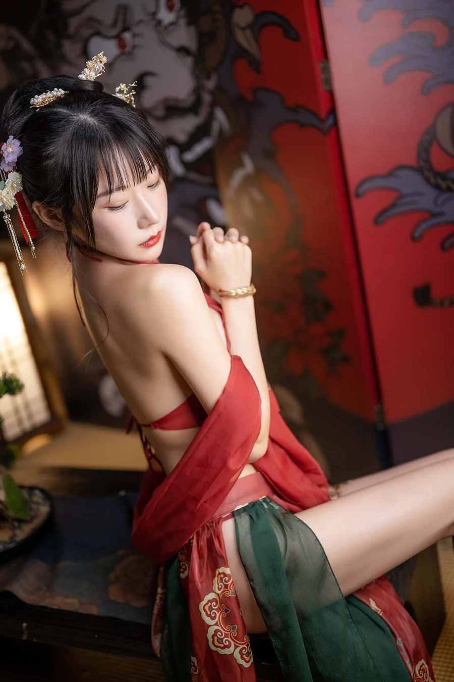 香草喵露露 – 2022春节贺图 cosplay-第1张