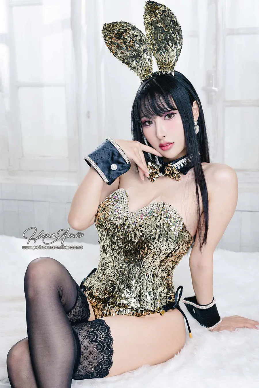 Hane Ame 雨波写真 – Original Dazzling Bunny 金炫兔女郎 cosplay-第1张