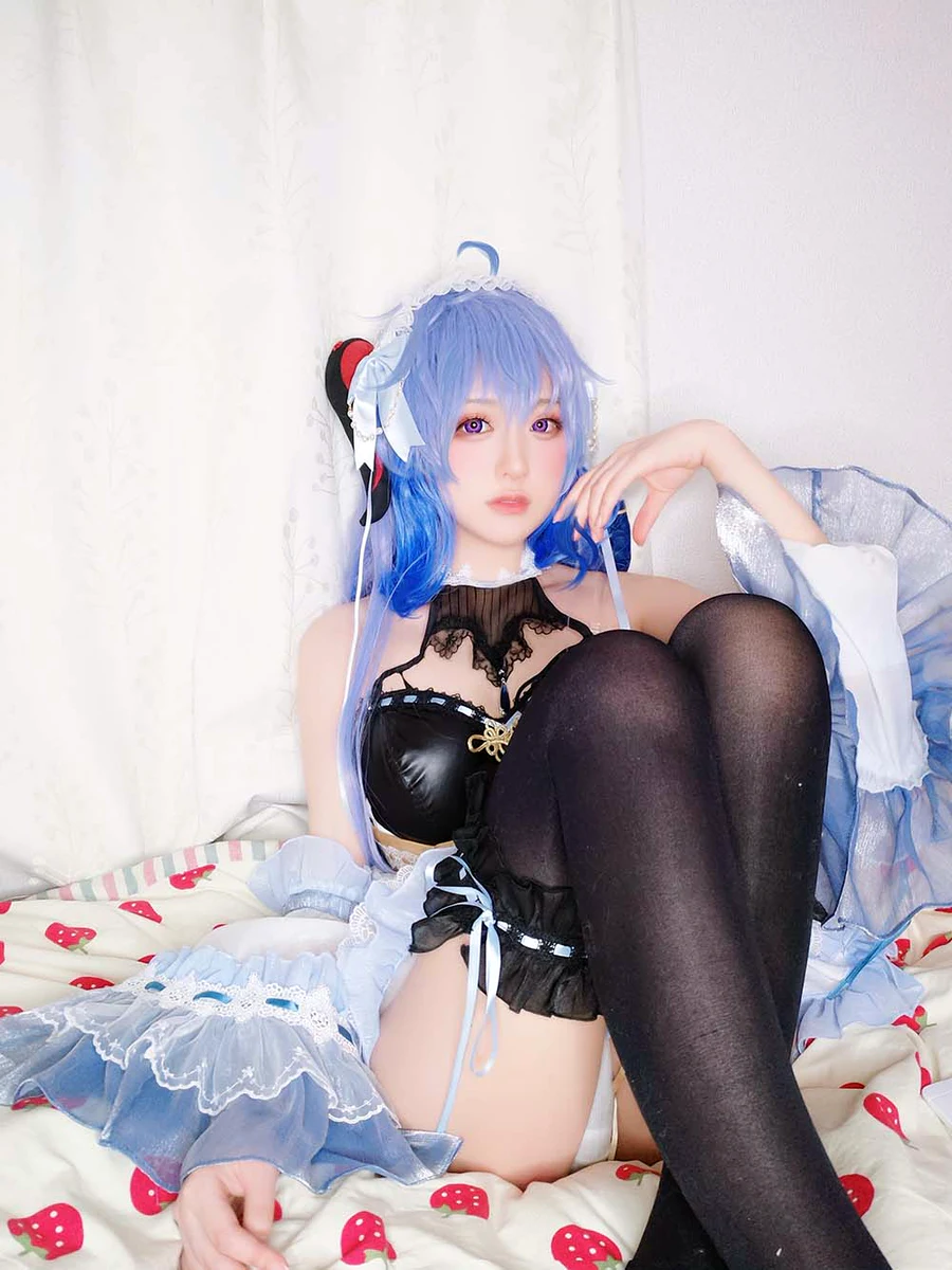 Yuki亭 – 甘雨メイド cosplay-第2张