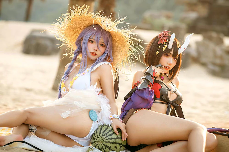 是一只熊仔吗 & 伊喵君 – 静流&惠理子 cosplay-第1张