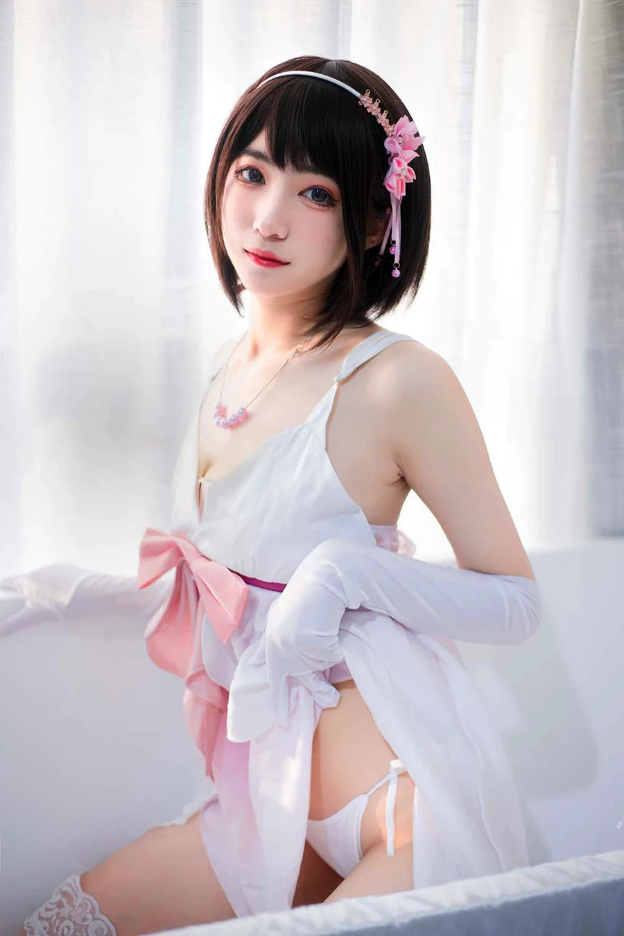 宫本桜 – 加藤惠浴室 cosplay-第1张