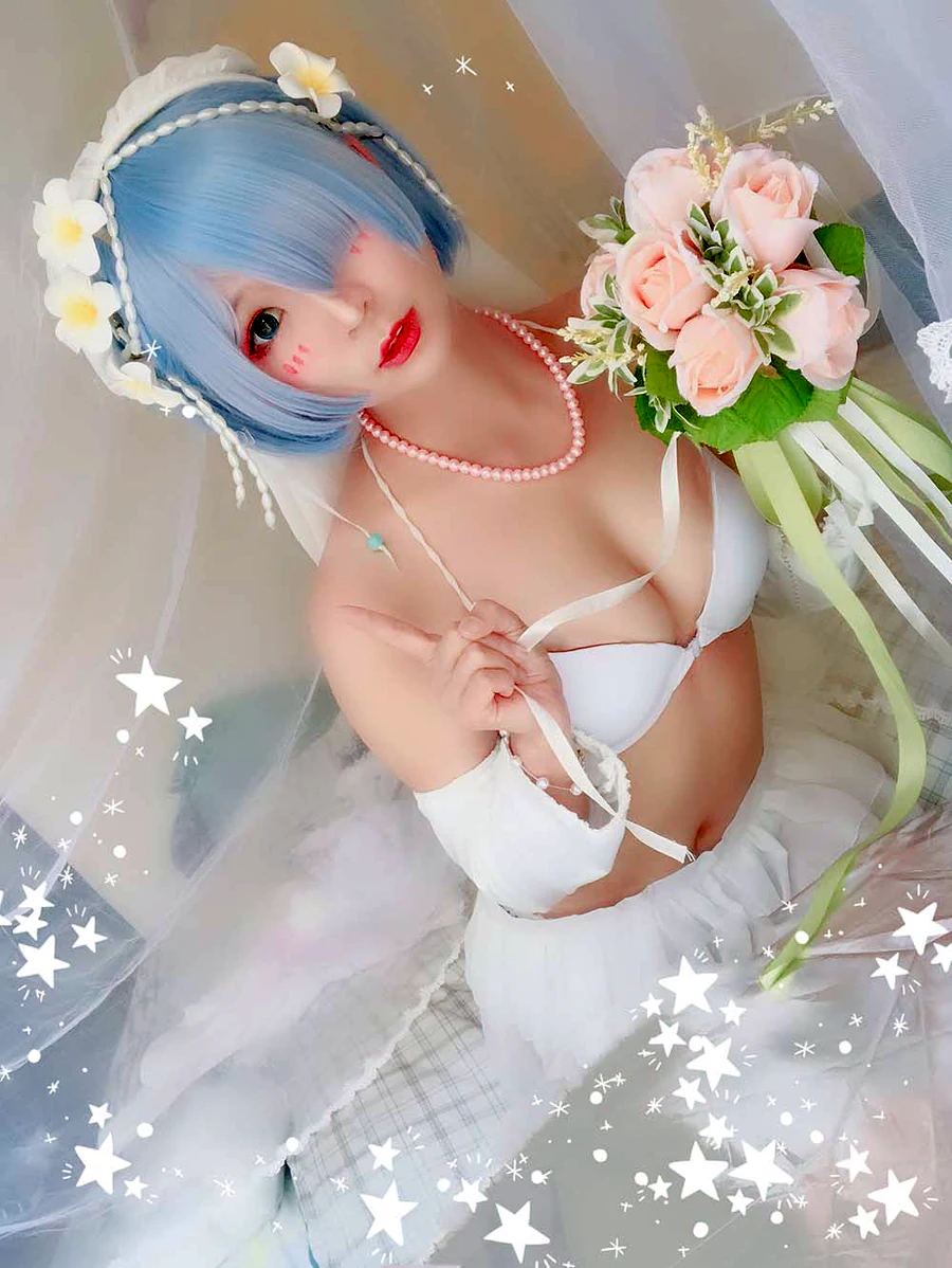 北之北 – 蕾姆花嫁 cosplay-第1张