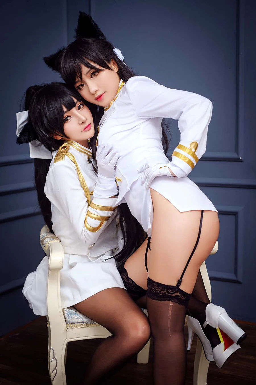 MiMiChan – Takao&Atago cosplay-第1张