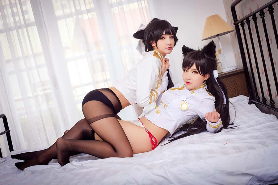 MiMiChan – Takao&Atago cosplay-第2张