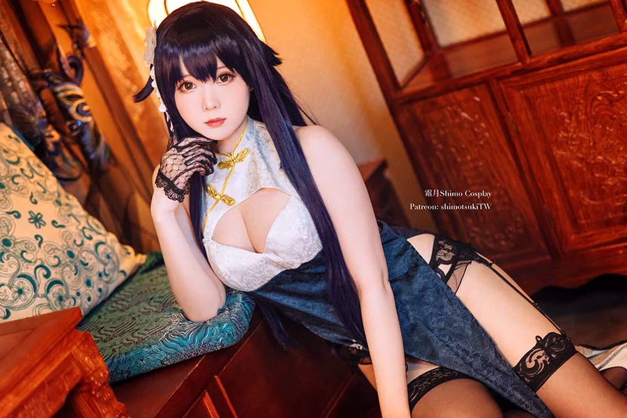霜月shimo – 碧蓝航线 吾妻旗袍 cosplay-第2张