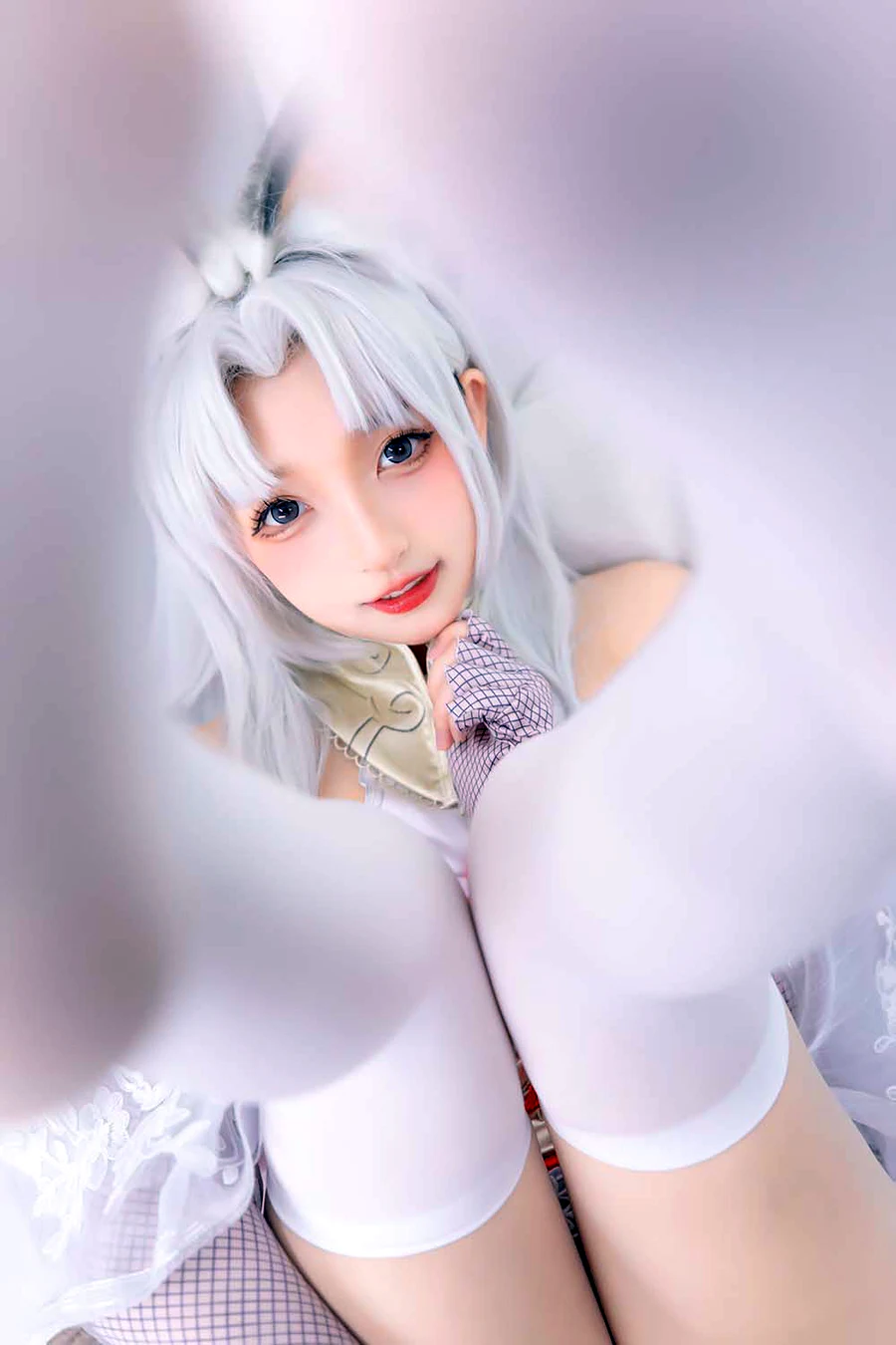 神楽板真冬 – 白丝胡桃 cosplay-第2张