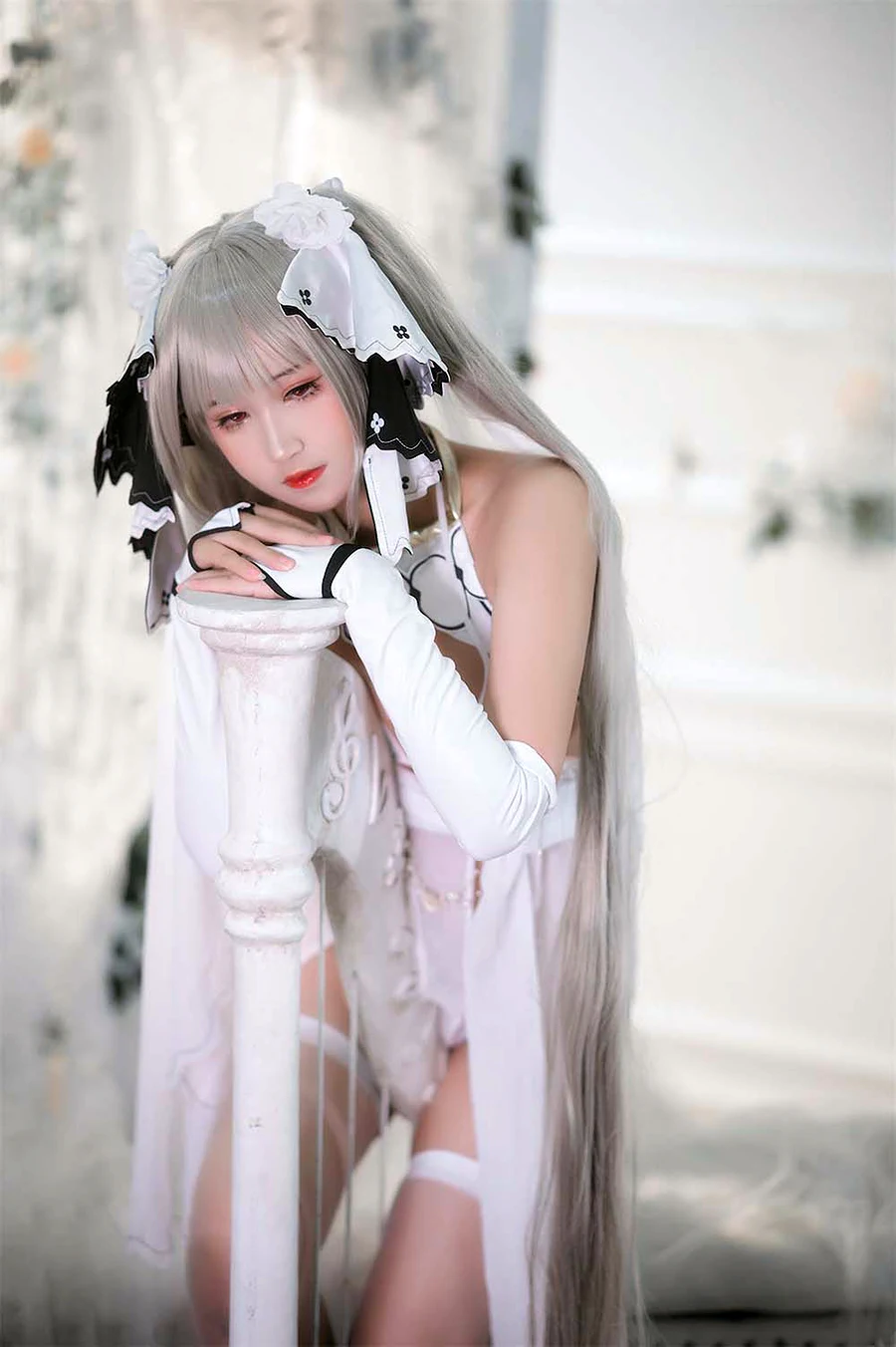 三度_69 – 可畏白纱 cosplay-第1张