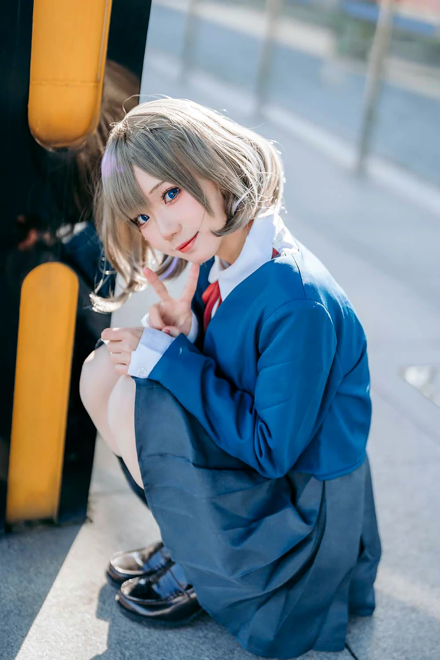 花柒Hana – 唐可可校服 cosplay-第2张