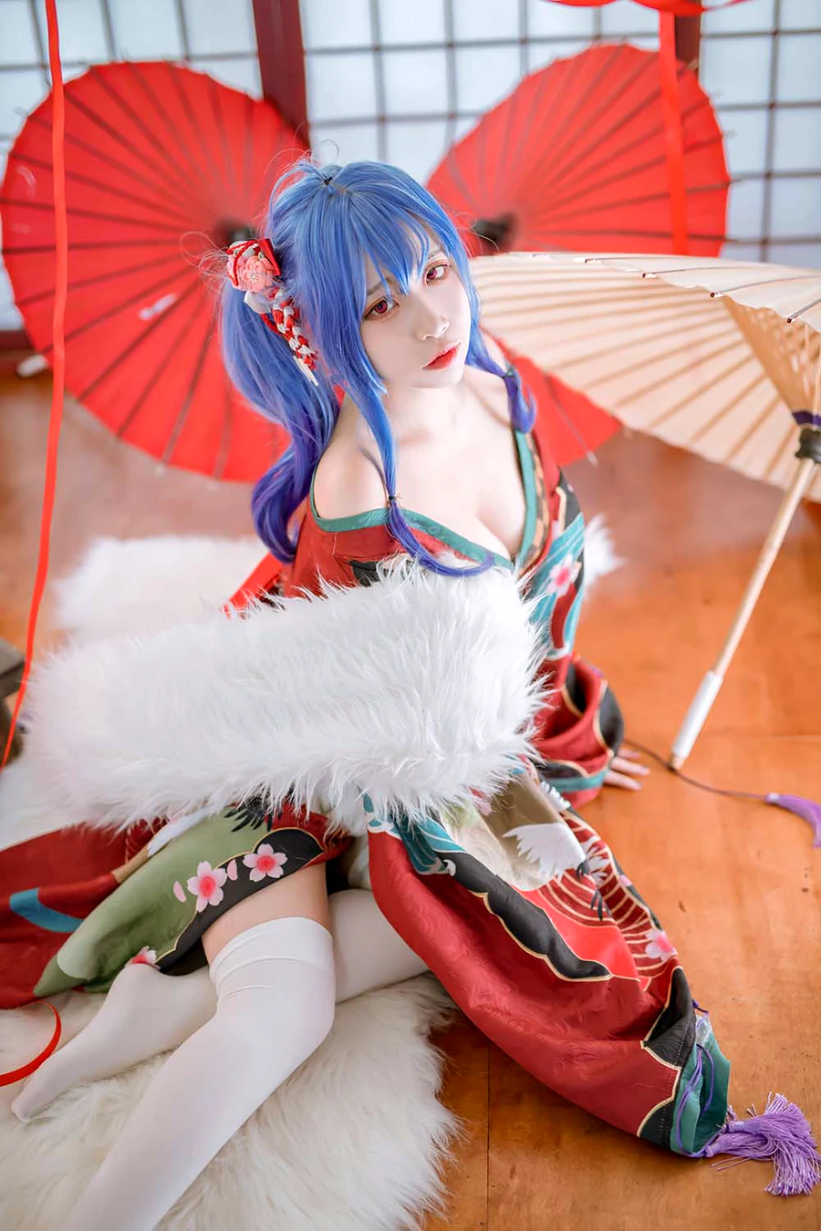 二佐Nisa – 碧蓝 圣路易斯和服 cosplay-第2张