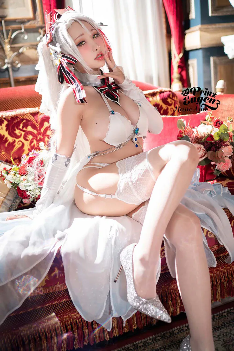 Hane Ame 雨波写真 – 欧根亲王 婚纱 cosplay-第1张