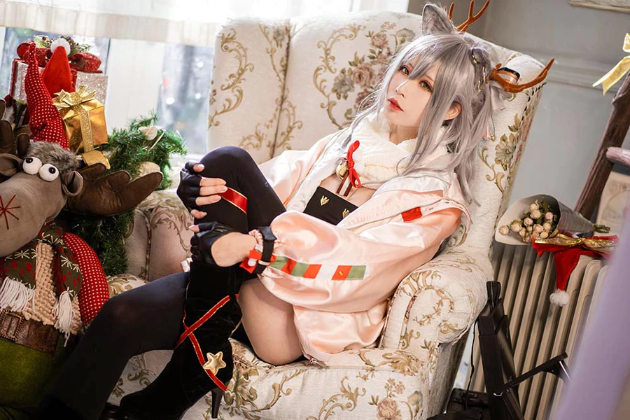 爱老师_PhD – 明日方舟 厚礼 黑cos cosplay-第2张