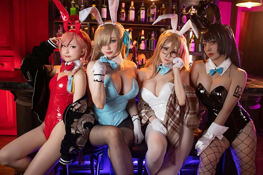 Sameki – 一之濑亚丝娜 兔女郎 cosplay-第2张