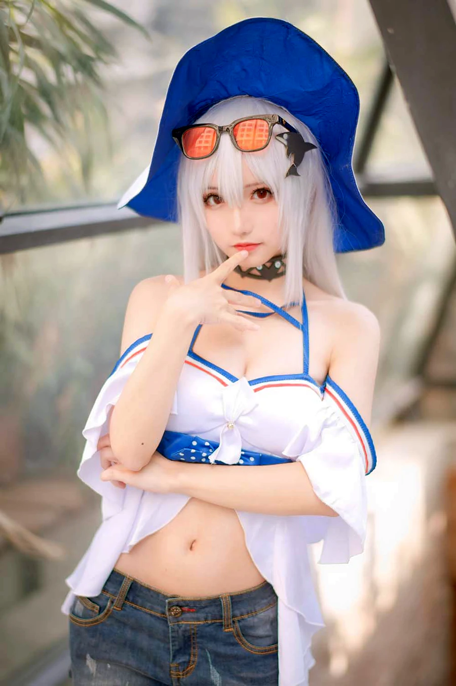 花柒Hana – 斯卡蒂泳装 cosplay-第2张