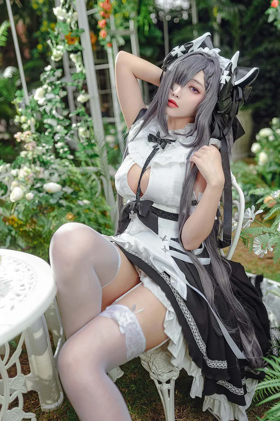 宫本桜 – 奥古斯特女仆装 cosplay-第1张