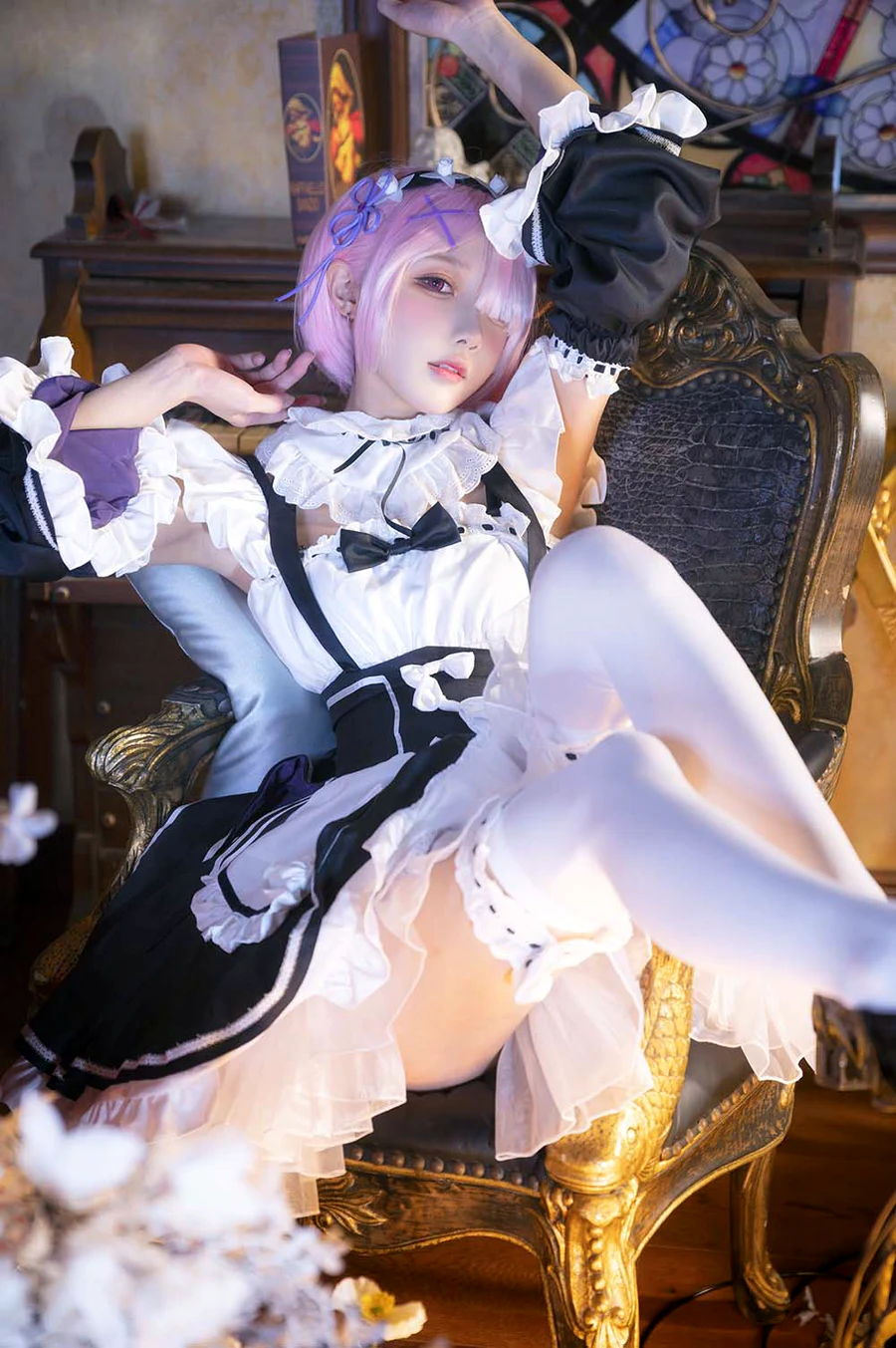 阿包也是兔娘 – 拉姆女仆 cosplay-第2张