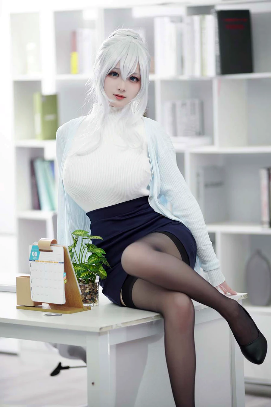 幼愛youmeko – 未亡人雪女 cosplay-第1张