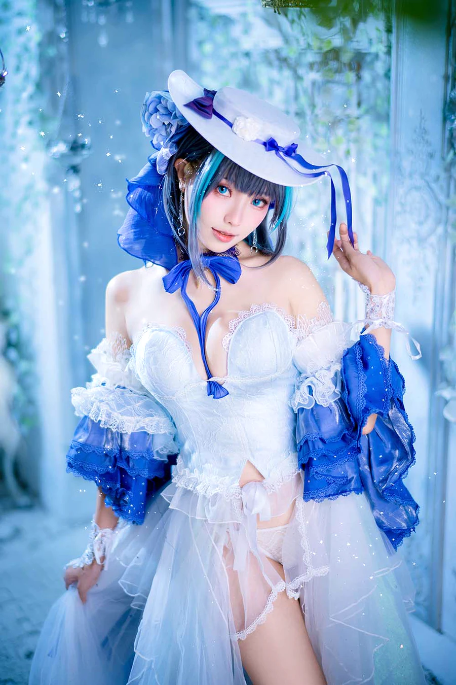 Ely_eee(ElyEE子) – Cheshire Dress 柴郡禮服 cosplay-第1张