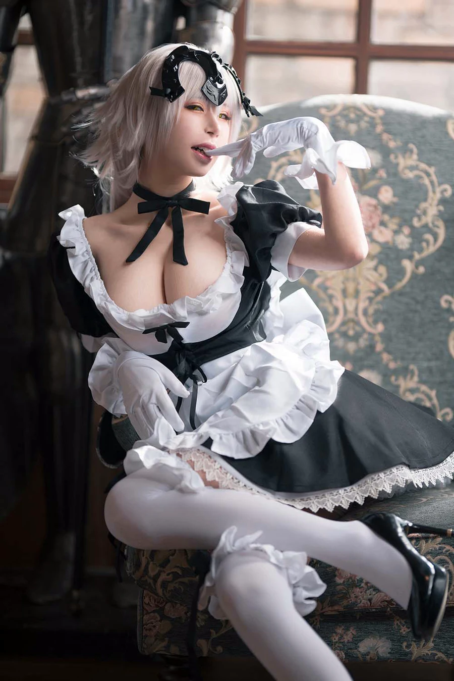 爱老师_PhD – 黑贞德 GK手办女仆 cosplay-第1张