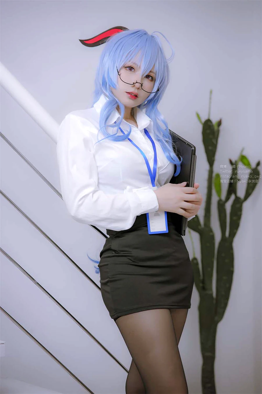 Nyako喵子 – 原神甘雨OL cosplay-第1张