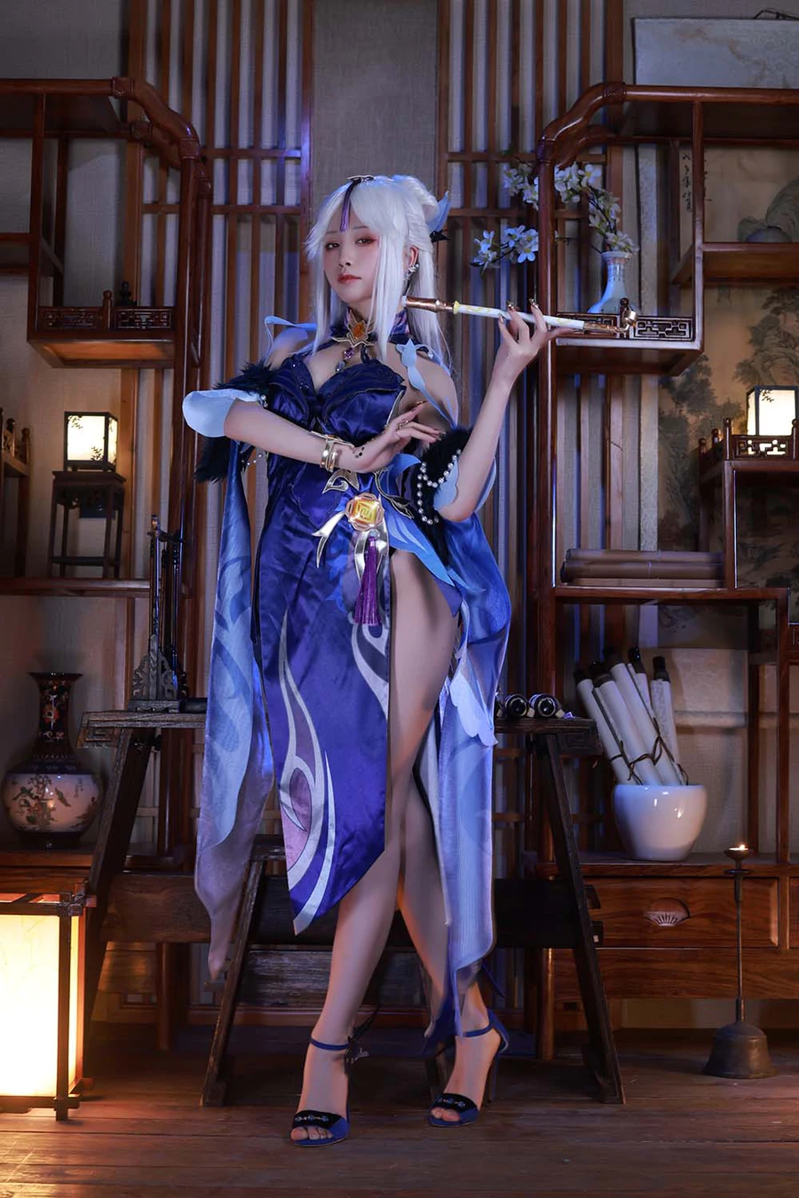 水淼aqua – 凝光 cosplay-第2张