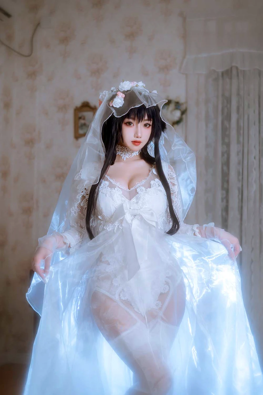 鬼畜瑶在不在w – 婚纱 cosplay-第2张