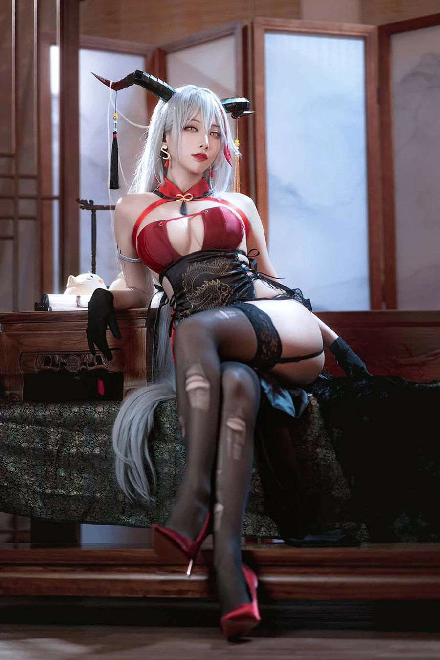 宫本桜 – 埃吉尔旗袍 cosplay-第2张