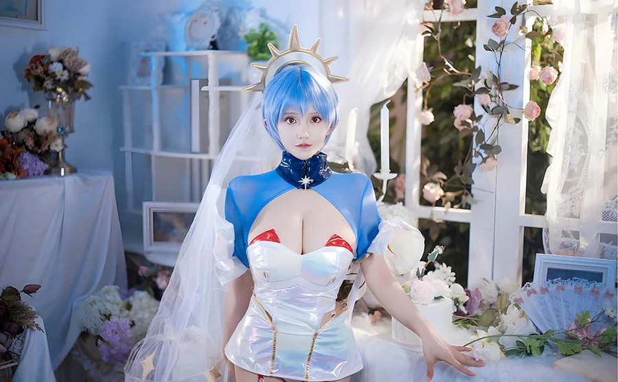 虎牙古阿扎 – 凌波丽 cosplay-第1张