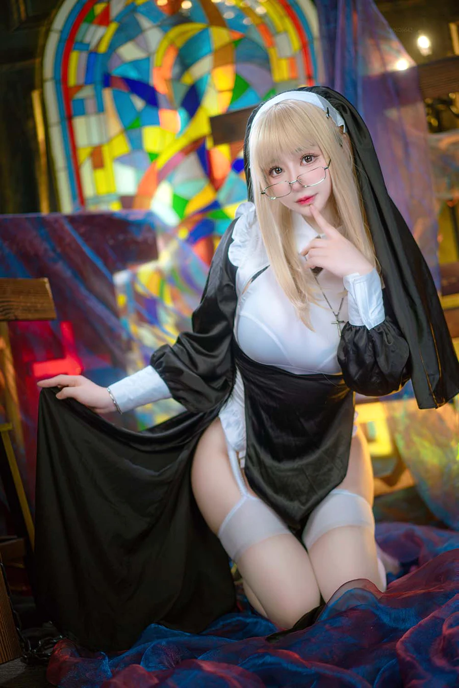 叉子宝宝 – 修女小姐 cosplay-第1张