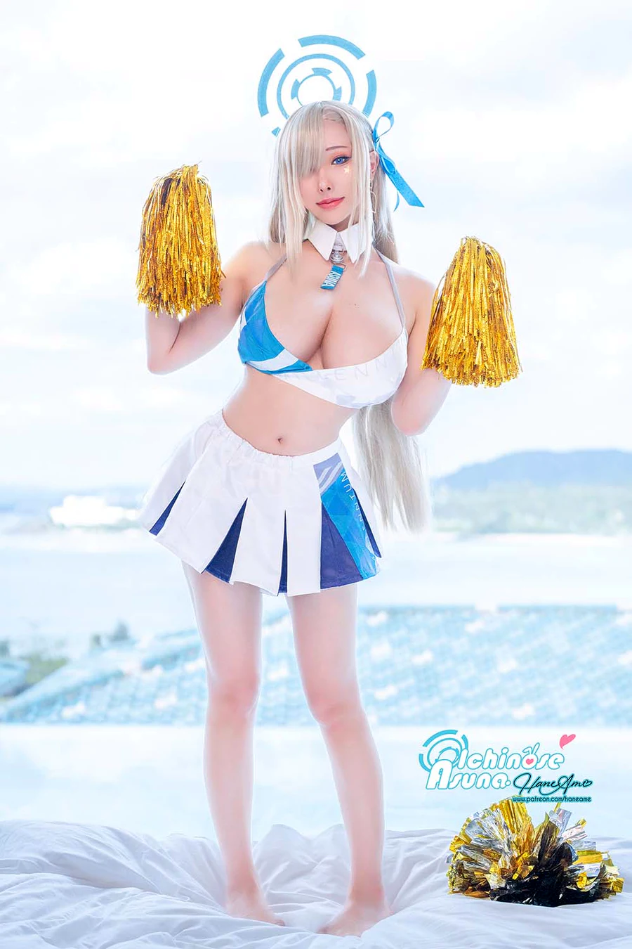 Hane Ame 雨波写真 – 一之瀨明日奈 Cheer leading cosplay-第1张