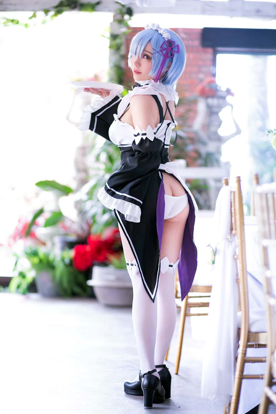 千寻 – 蕾姆Rem cosplay-第2张