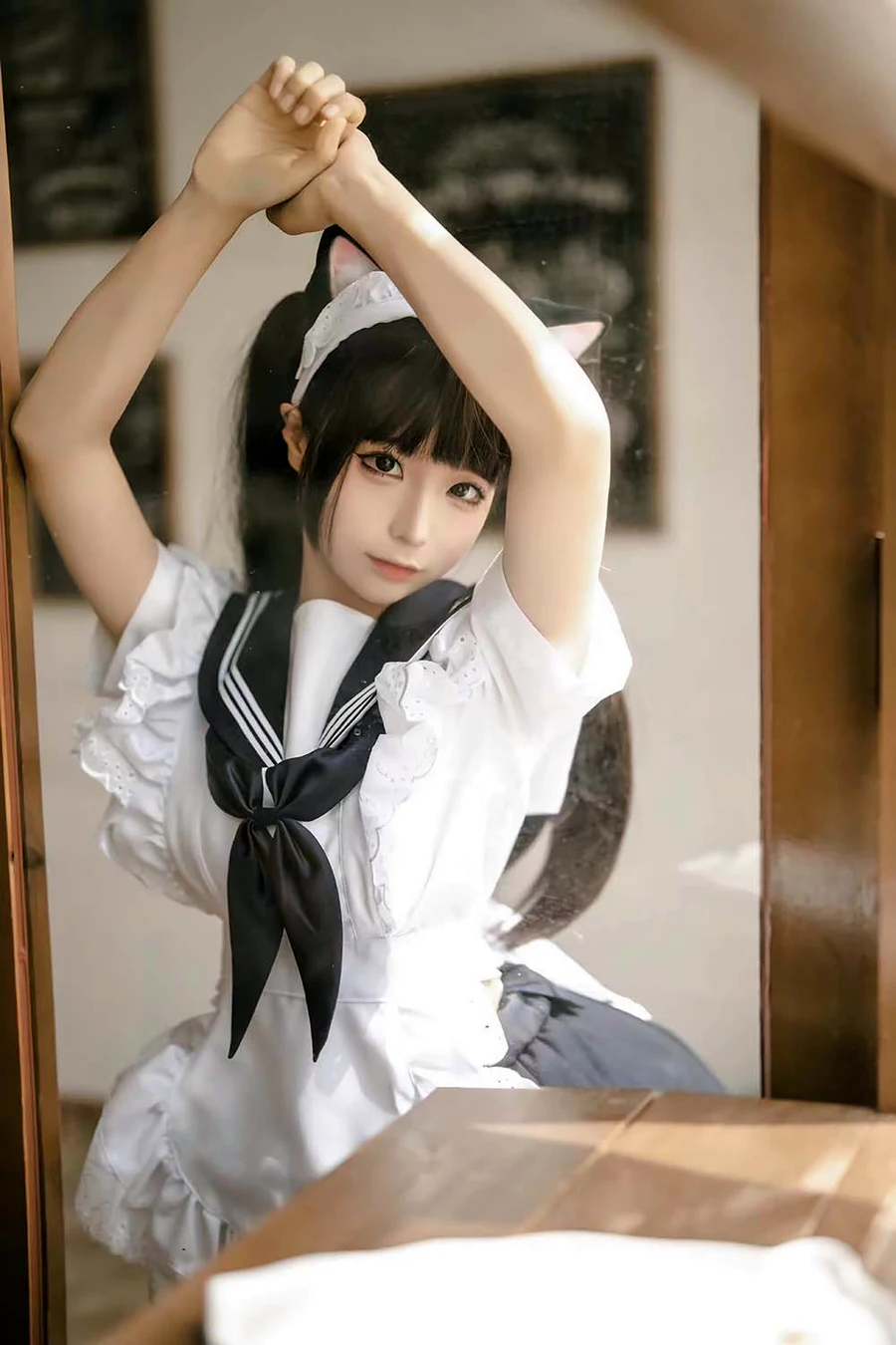 蠢沫沫 – 猫猫女仆 cosplay-第2张