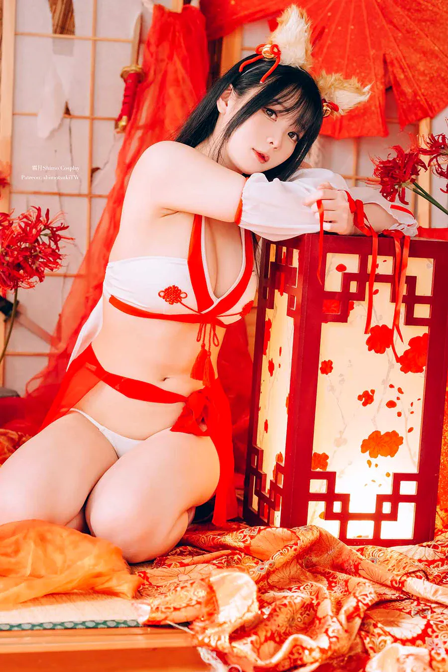 霜月shimo – Fox Miko cosplay-第2张