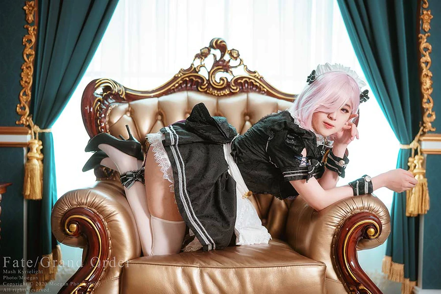 Hatori Sama – Mashu Kyrielight Maid cosplay-第1张