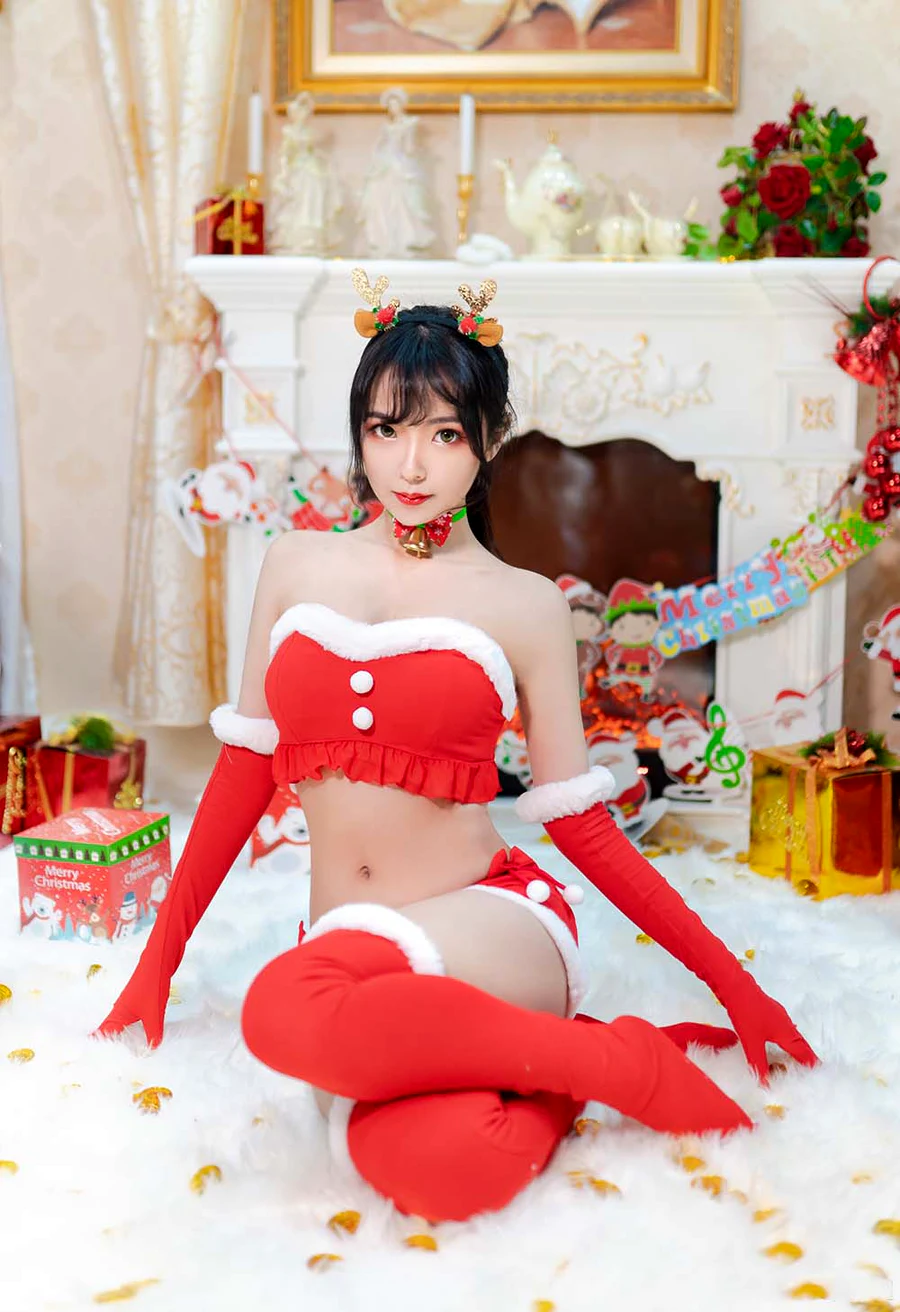 妍子坚不可摧 – 圣诞礼物 cosplay-第2张