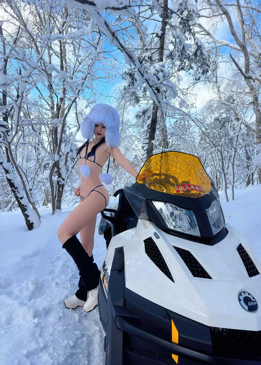 美女模特就是阿朱啊 – 雪国精灵 cosplay-第2张