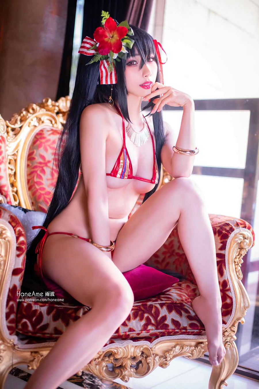 Hane Ame 雨波写真 – Taihou bikini (Azur Lane) cosplay-第1张