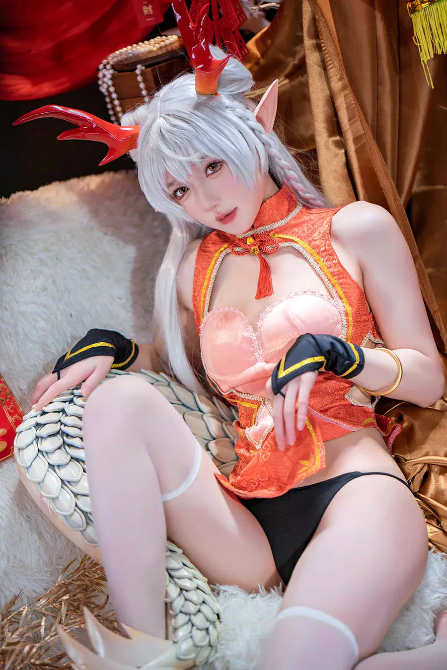 阿包也是兔娘 – 龙妹 cosplay-第2张