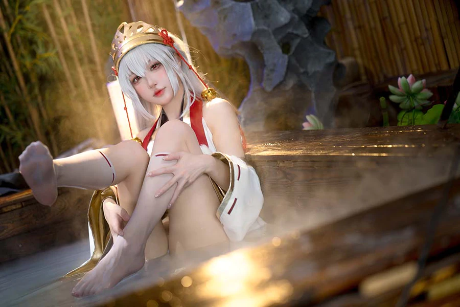 阿包也是兔娘 – 樱境物语 巫女浴池 cosplay-第2张