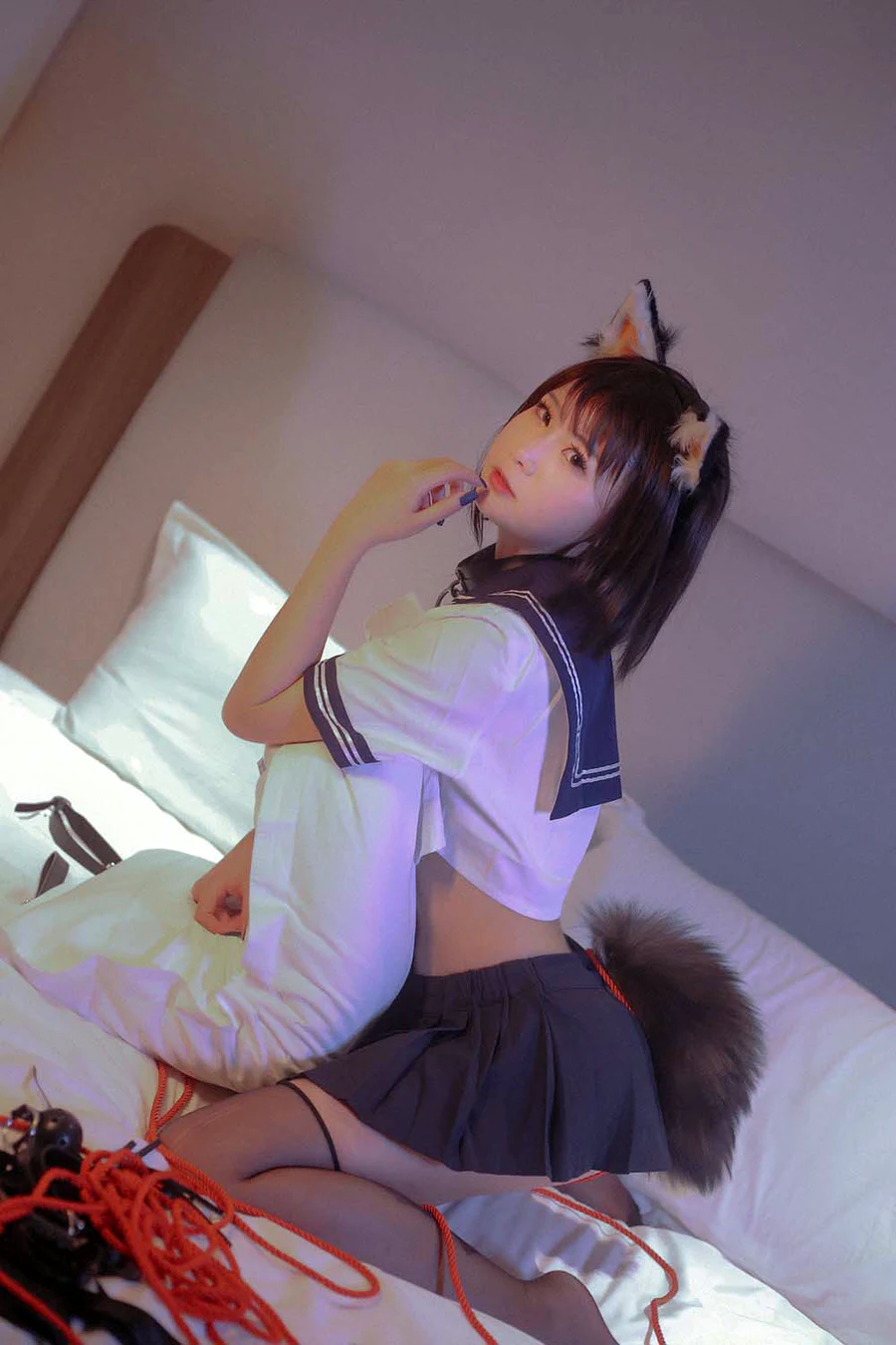 萌妹是青水 – 猫耳调教 cosplay-第2张