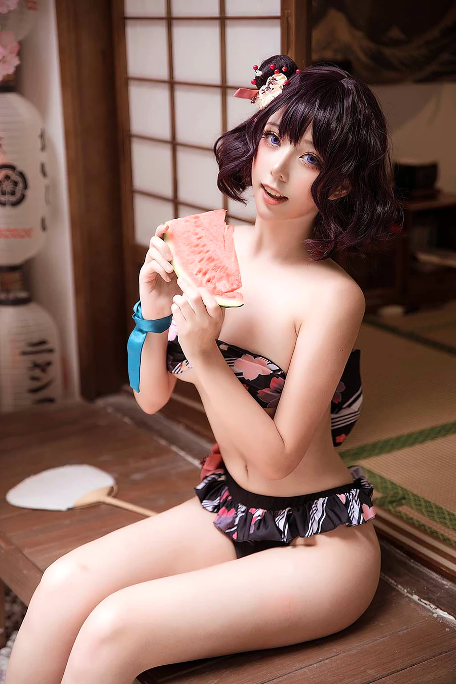 菌烨tako – 葛饰北斋 水着 cosplay-第2张