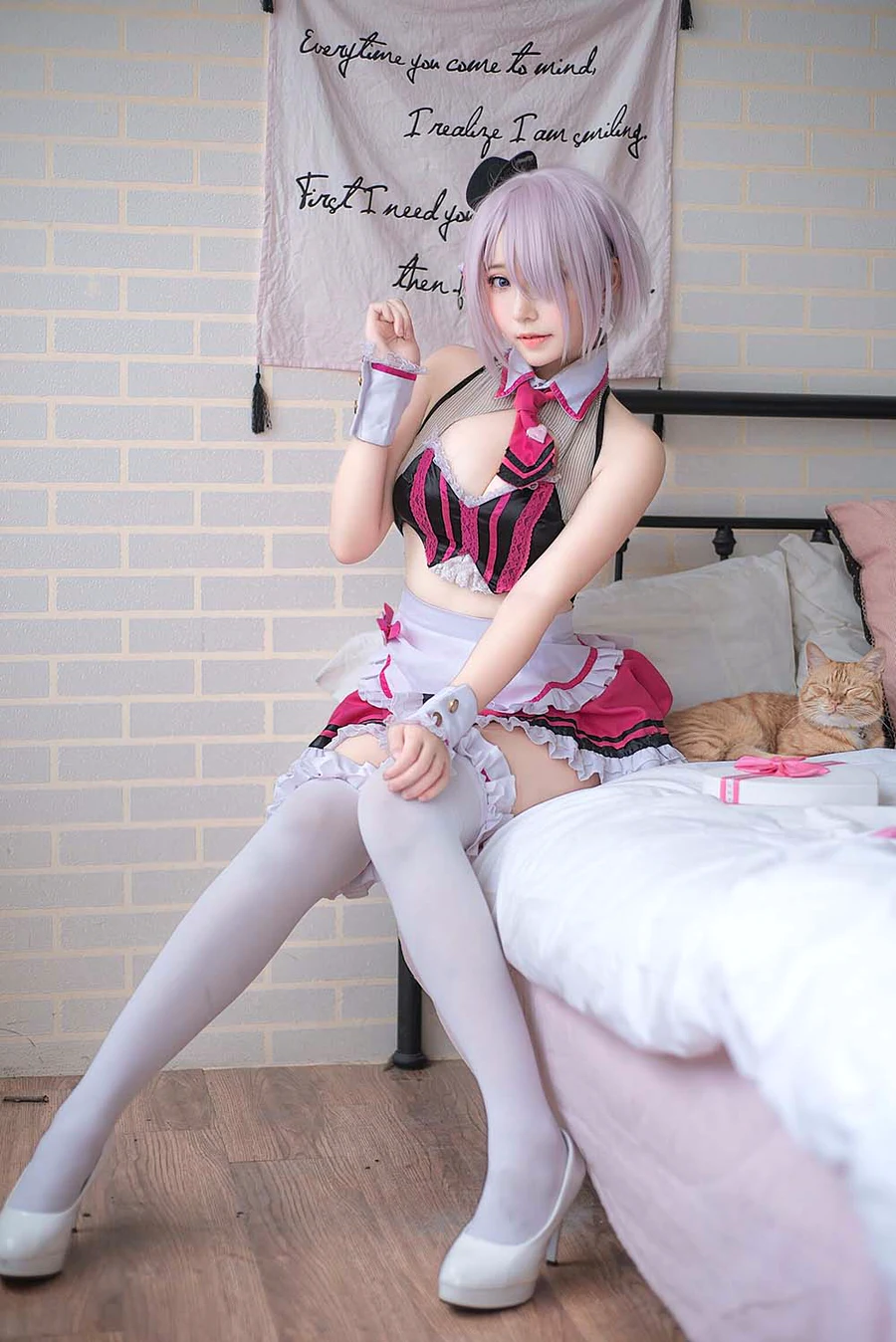 菌烨tako – 玛修情人节女仆 cosplay-第2张