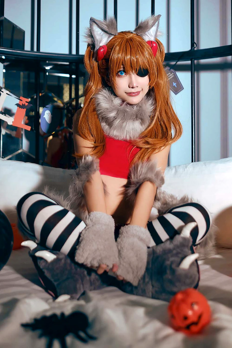 MingTao 明桃 – Asuka Werewolf cosplay-第1张