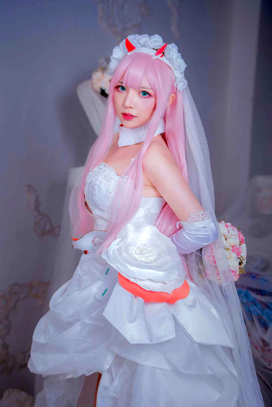 妍子坚不可摧 – 花嫁 cosplay-第1张