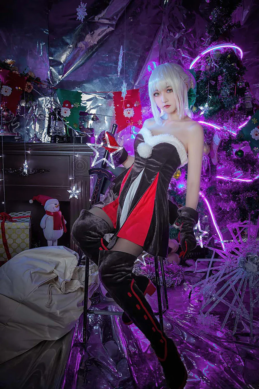 这个泡泡就是逊啦 – 阿尔托莉雅圣诞al cosplay-第2张