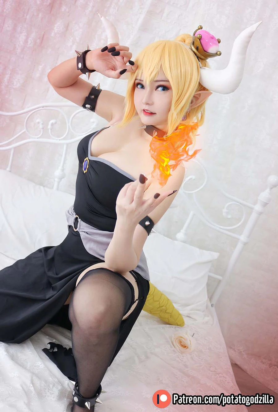 Potato Godzilla – Bowsette cosplay-第2张