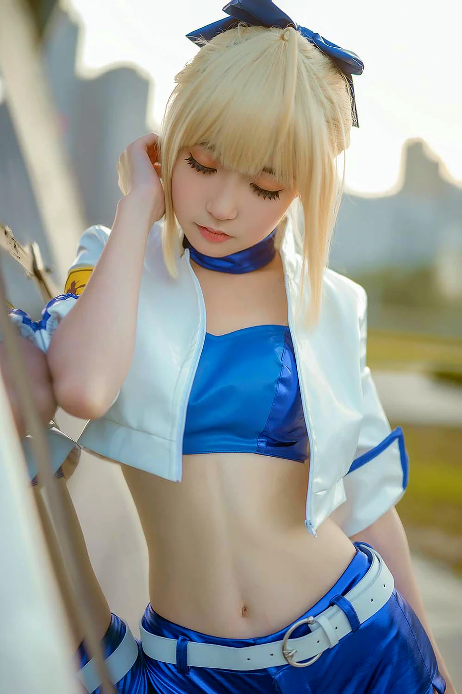 这个泡泡就是逊啦 – 阿尔托莉雅赛车服 cosplay-第1张