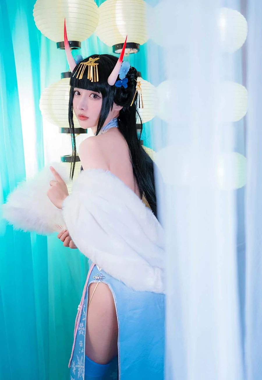 紫氯氯 – 能代 貅 旗袍 cosplay-第2张