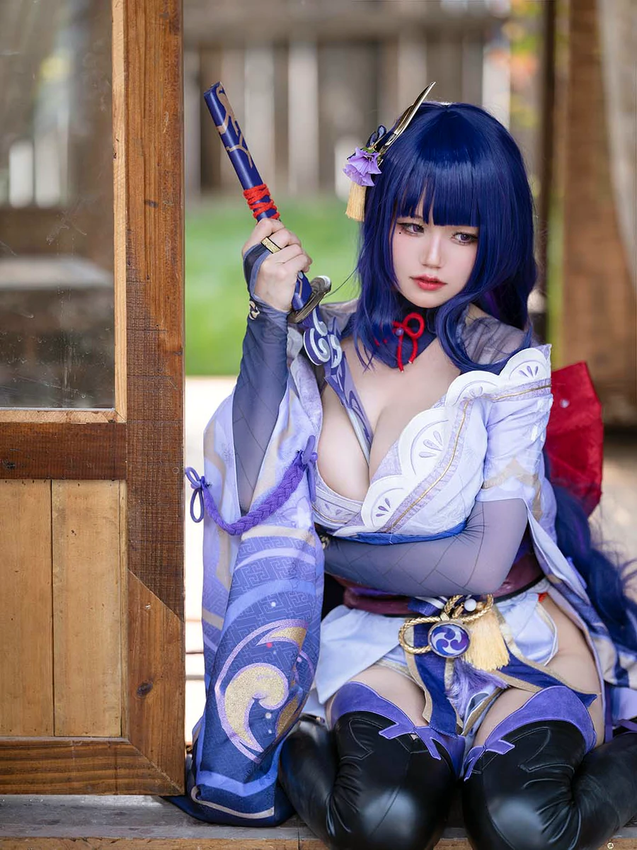 小仓千代w – 原神 雷电将军 cosplay-第2张