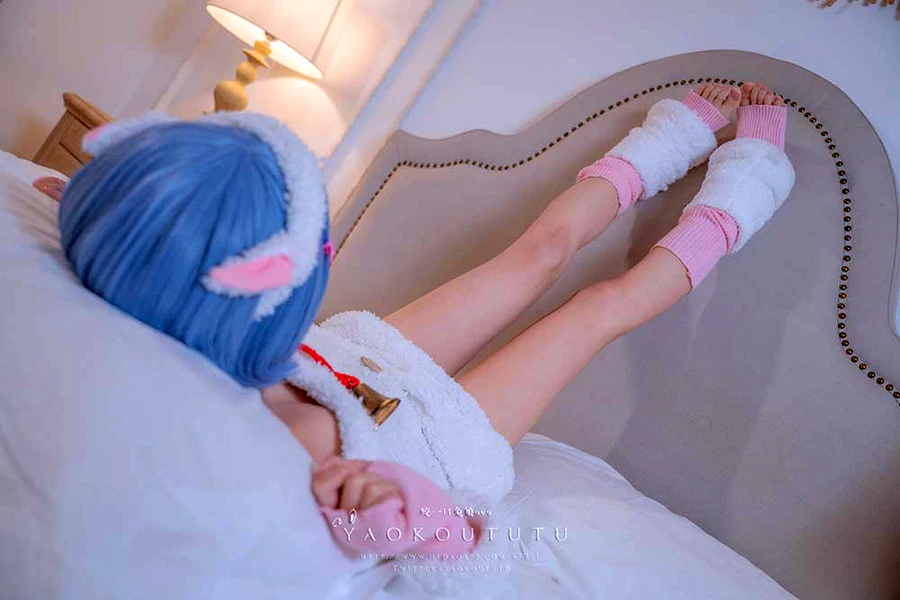 咬一口兔娘 – T3特典 蕾姆咩咩 cosplay-第2张